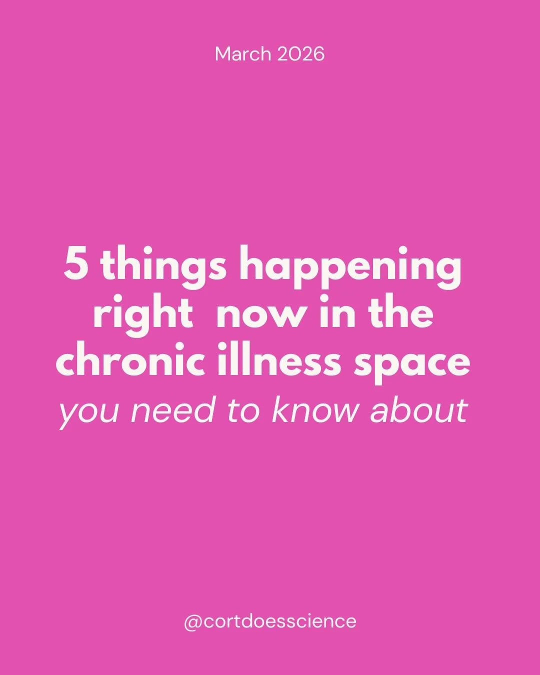 The chronic illness community is getting some long-overdue attention. Here's what's happening right now:

📋 RTHM and the Patient-Led Research Collaborative released a Long COVID Treatment Guide built with and for patients

🦓 New global EDS &amp; HS