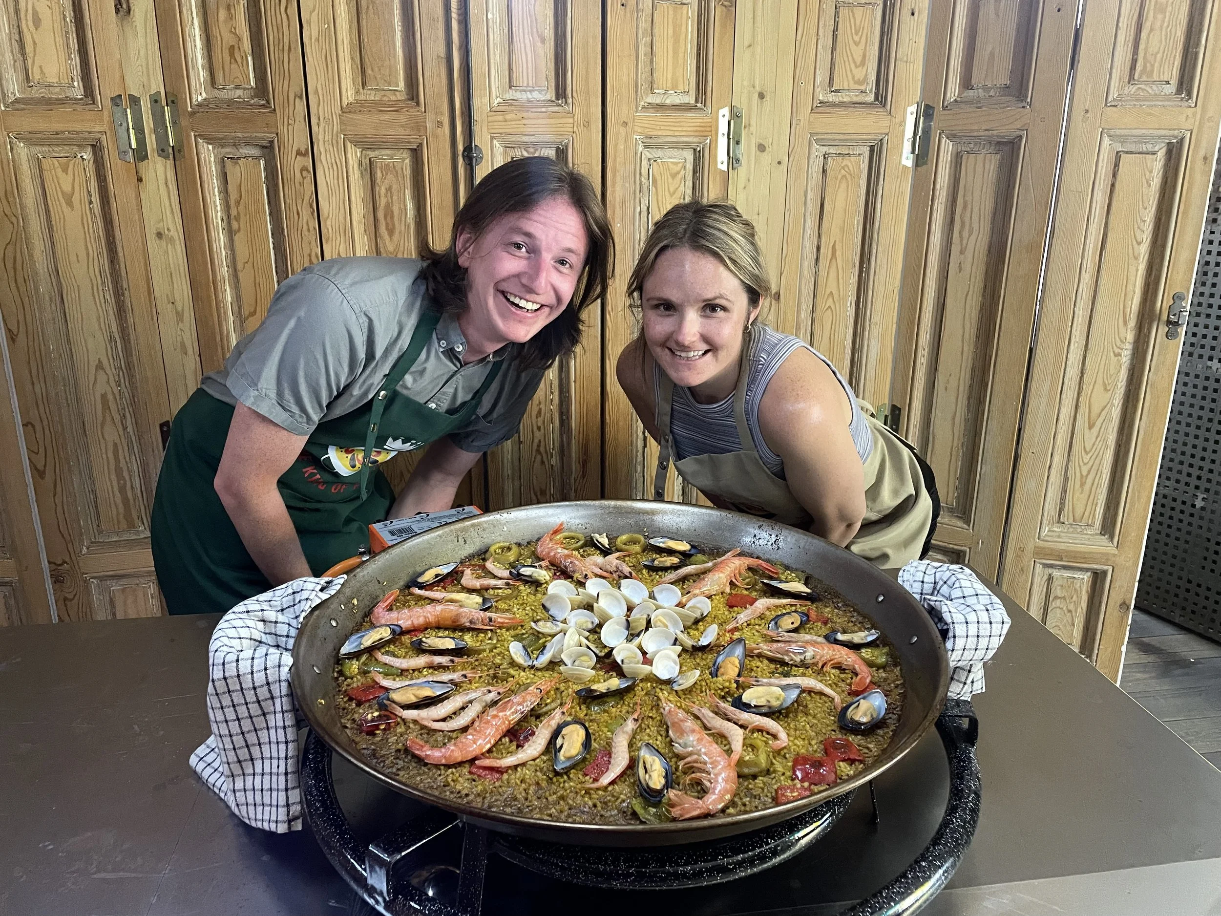 paella making adventure in Madrid