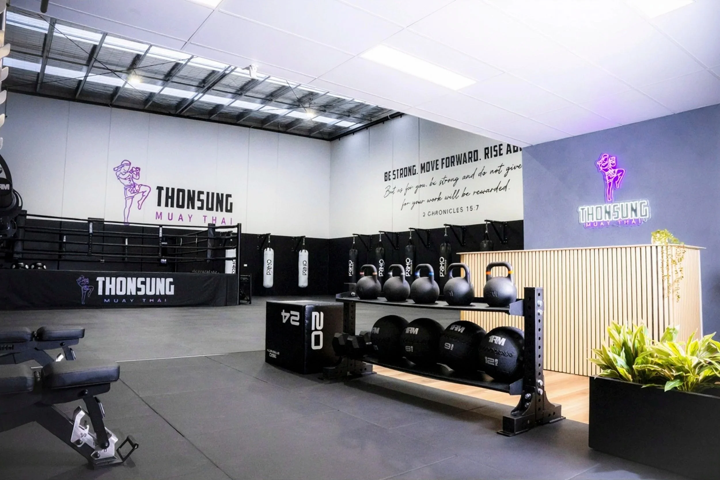Training Space.
Thonsung Muay Thai gym facility and training area in Epping Victoria.