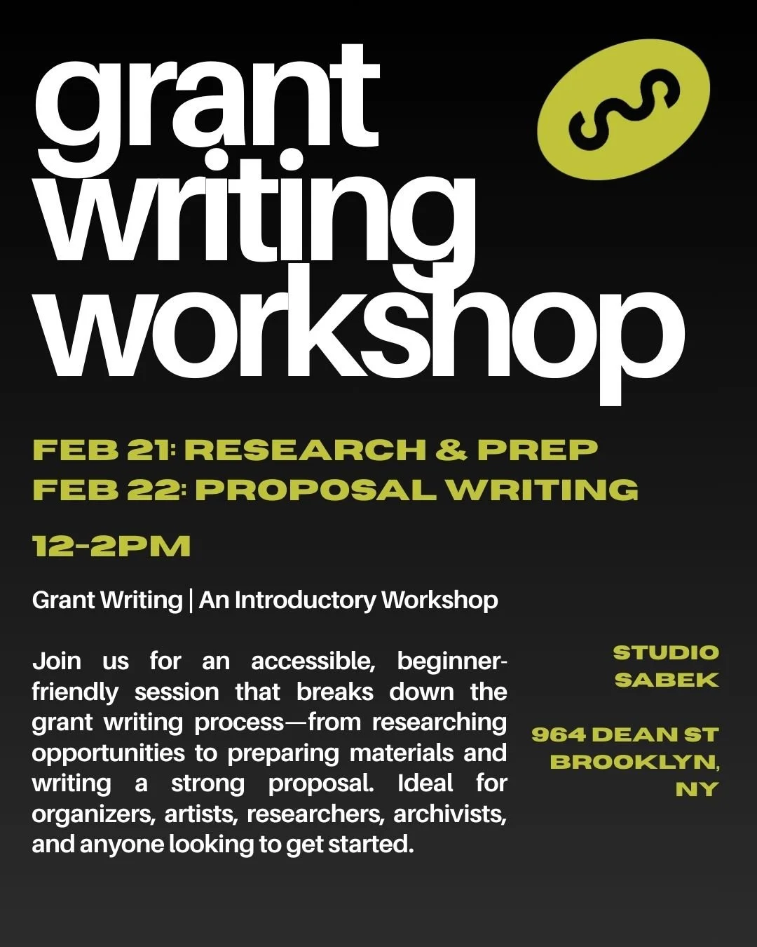 Grant Writing Intro Workshop 2nd day