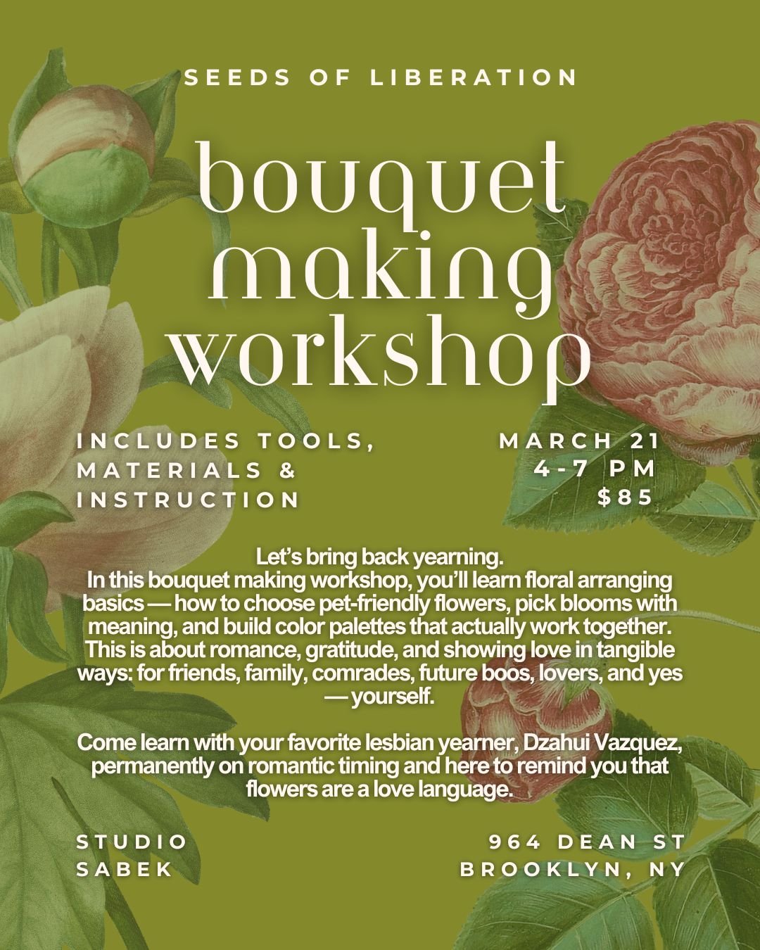 Bouquet Making Workshop