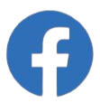 Facebook logo with a blue background