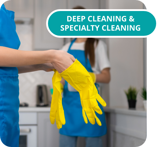 Deep cleaning and sanitizing services for businesses and organizations.