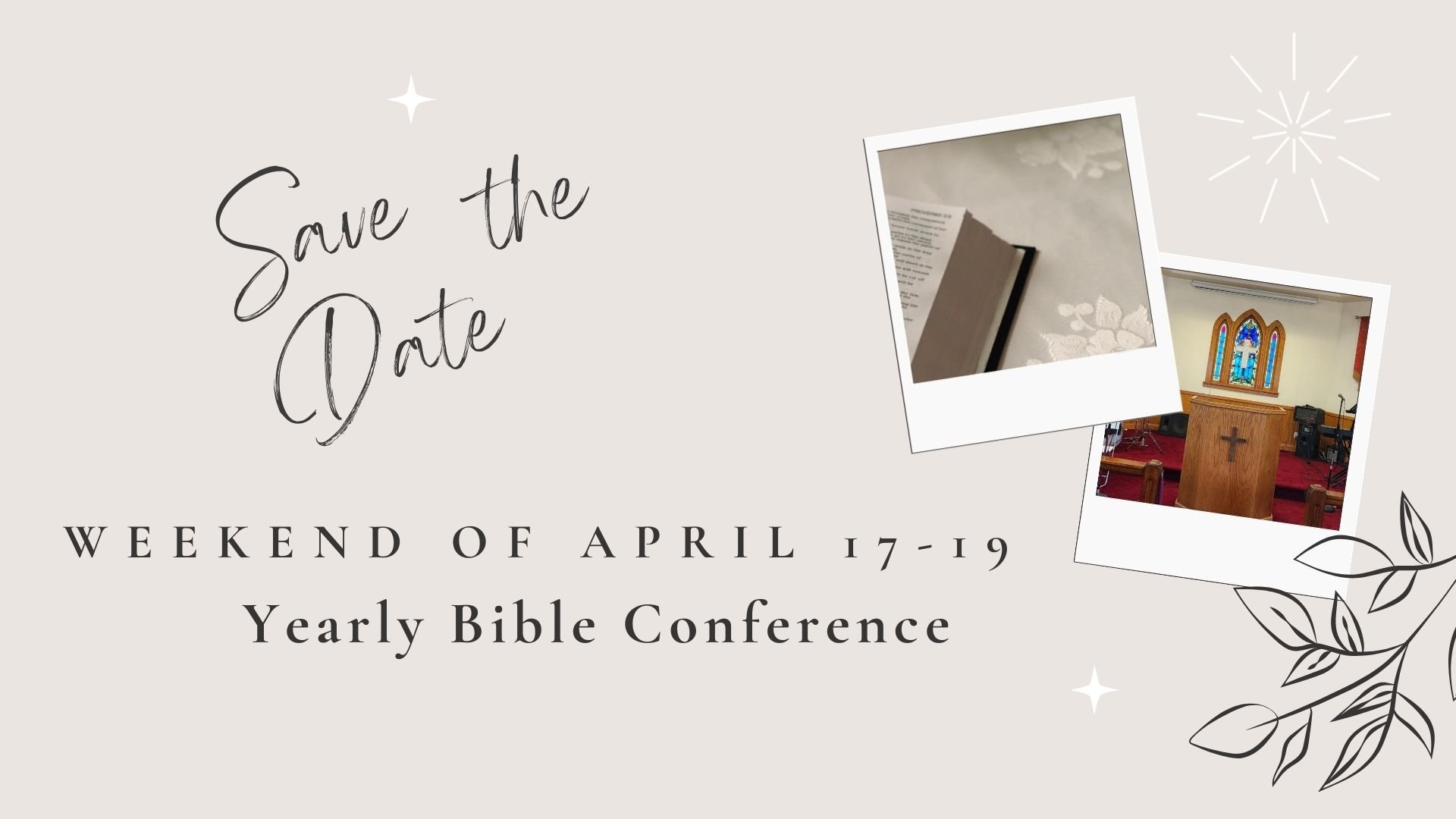 17th Annual Bible Conference