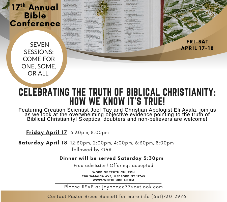17th Annual Bible Conference | Christian Event in Medford NY