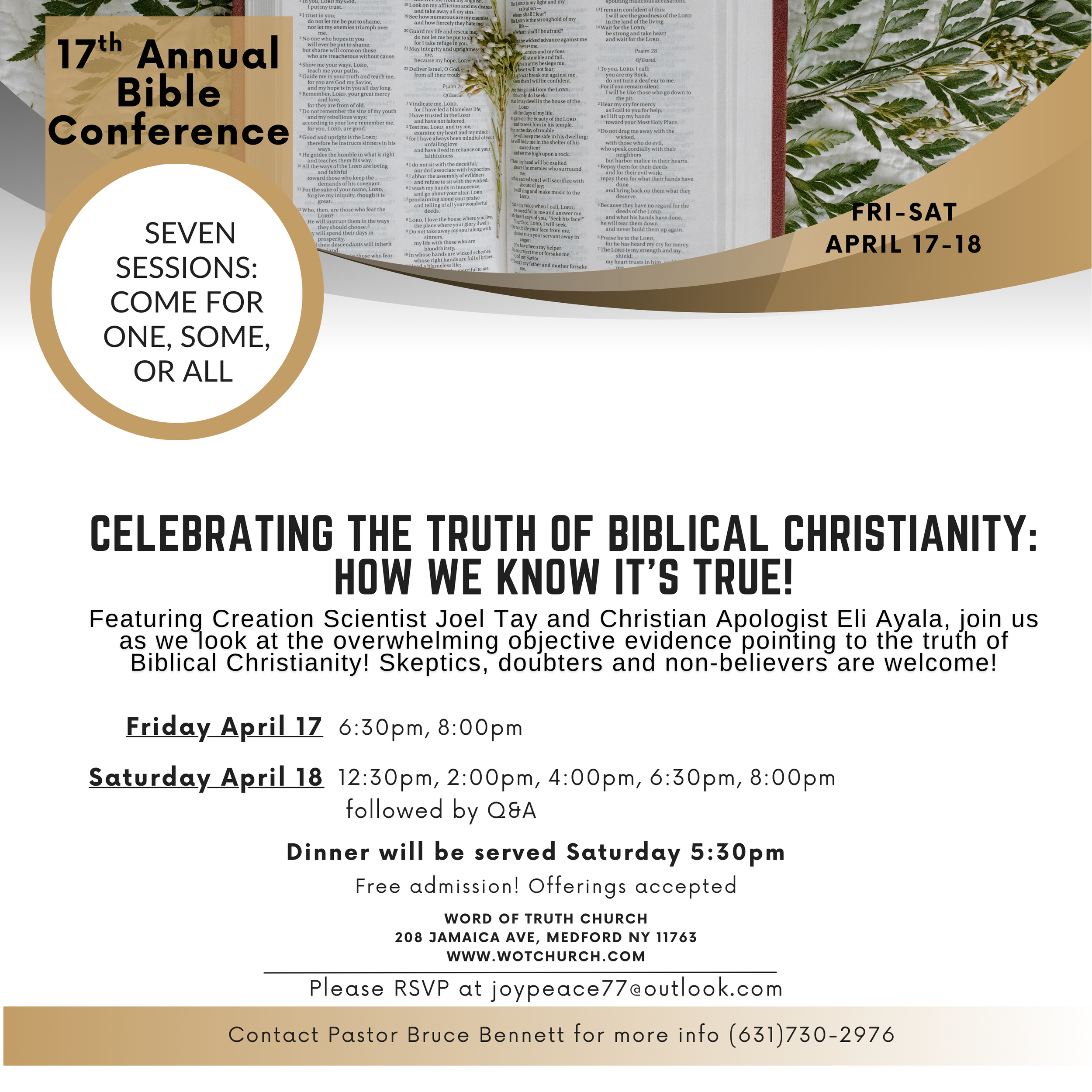 17th Annual Bible Conference | Christian Event in Medford NY