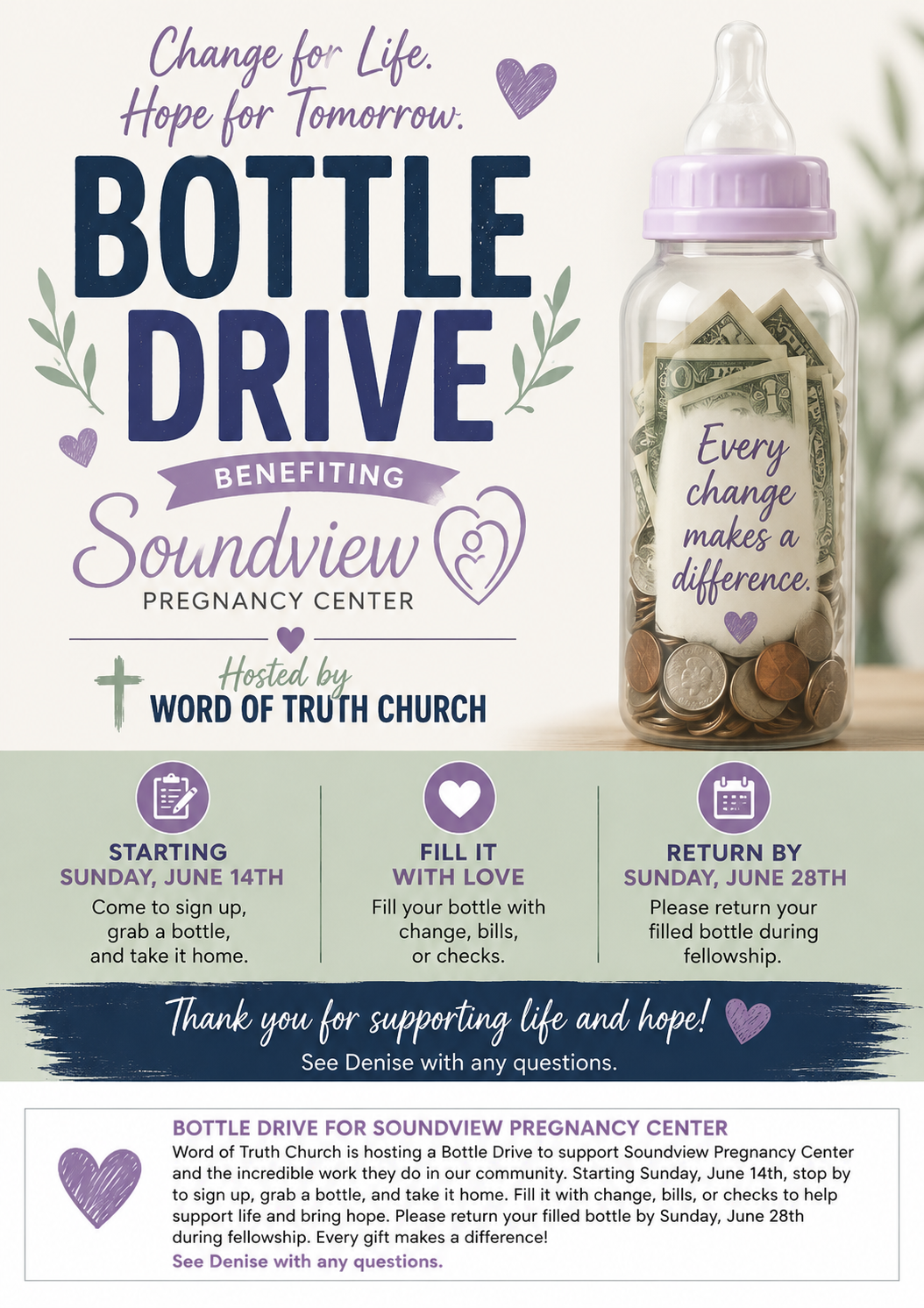 Baby Bottle Drive
