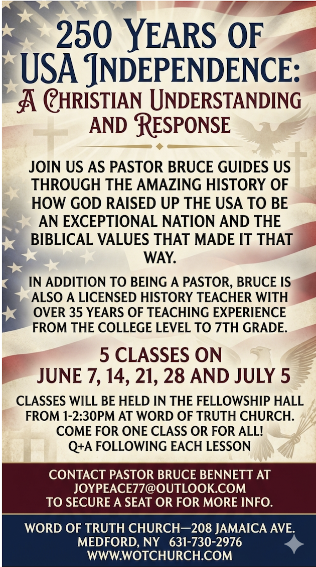 250 Years of USA Independence: A Christian Understanding and Response