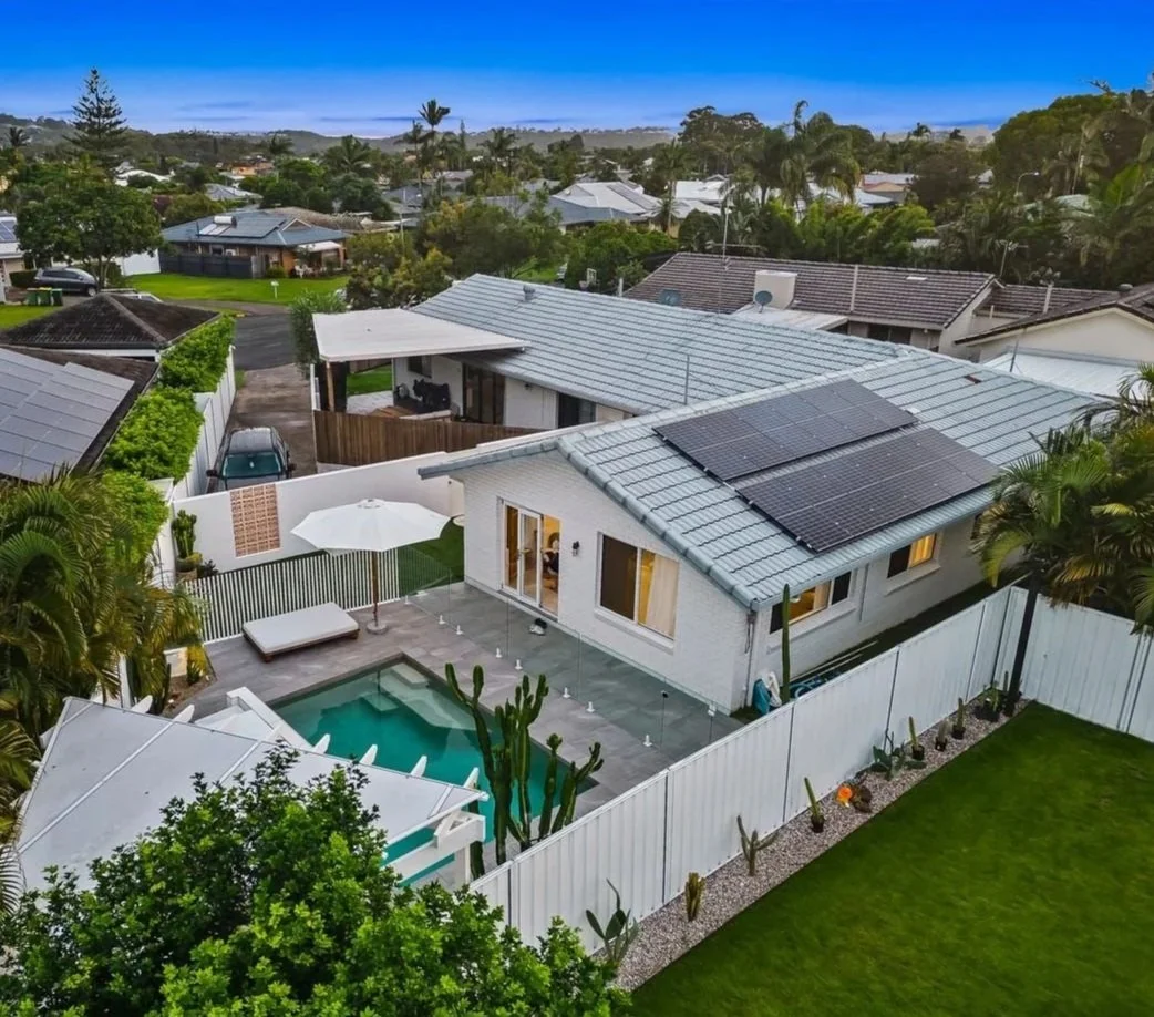 Solar panel installation on Gold Coast residential roof — licensed solar electrician SEQ — Hundy Electrical
