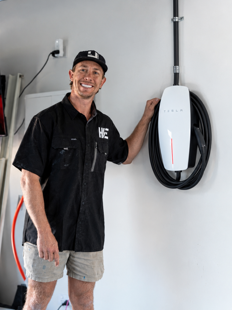 EV Tesla charger install - gold coast