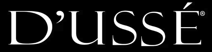 D'Ussé logo in white on a black background.