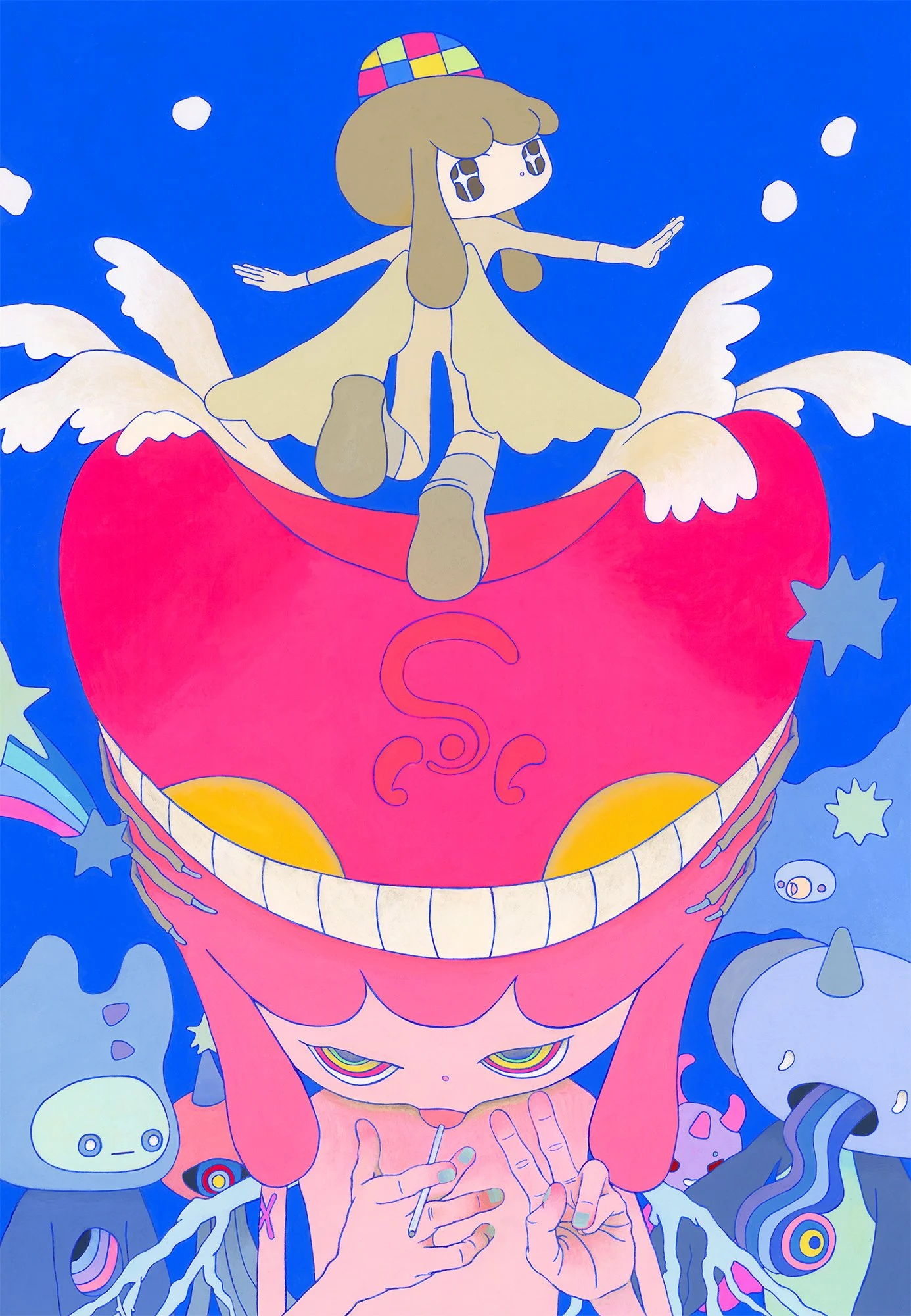  Slavemind , 2024 
Acrylic on paper 
42 x 30cm 