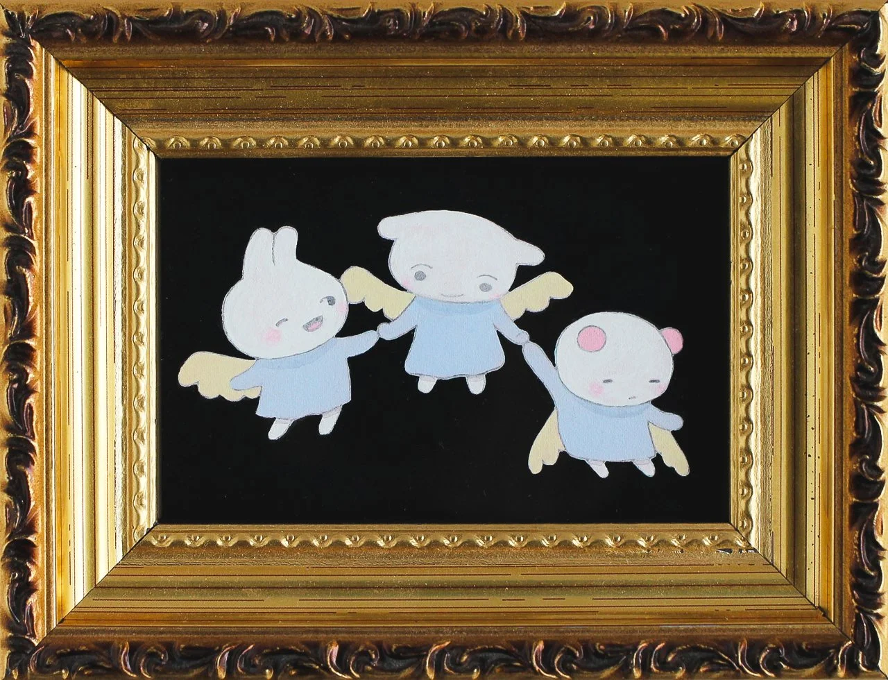  Power of Three , 2024 
Pencil, gouache on paper 