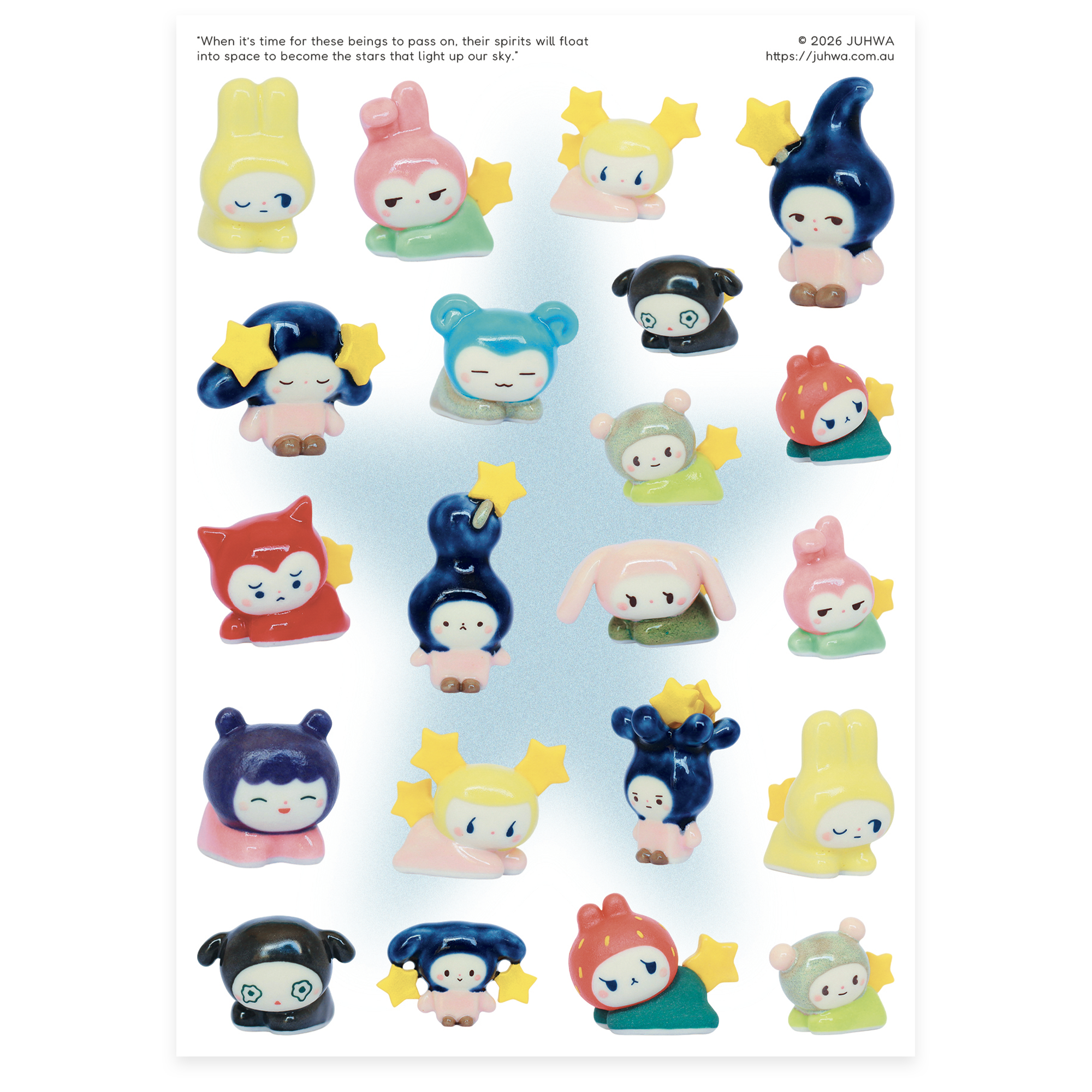 STARDUST Dome Sticker Sheet