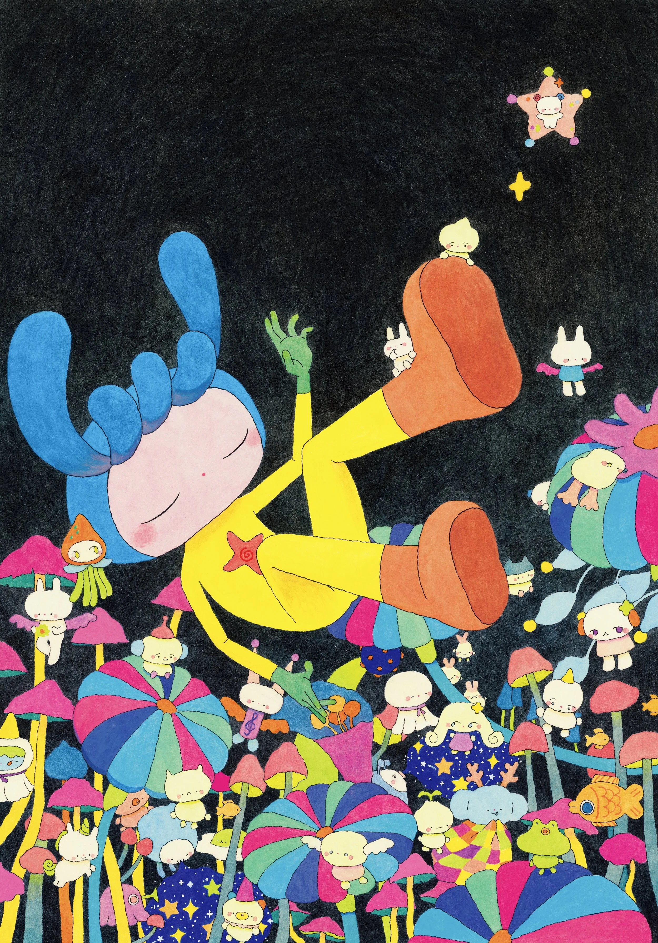  Confidence , 2024 
Pen & ink, watercolour on paper 
42 x 30cm 