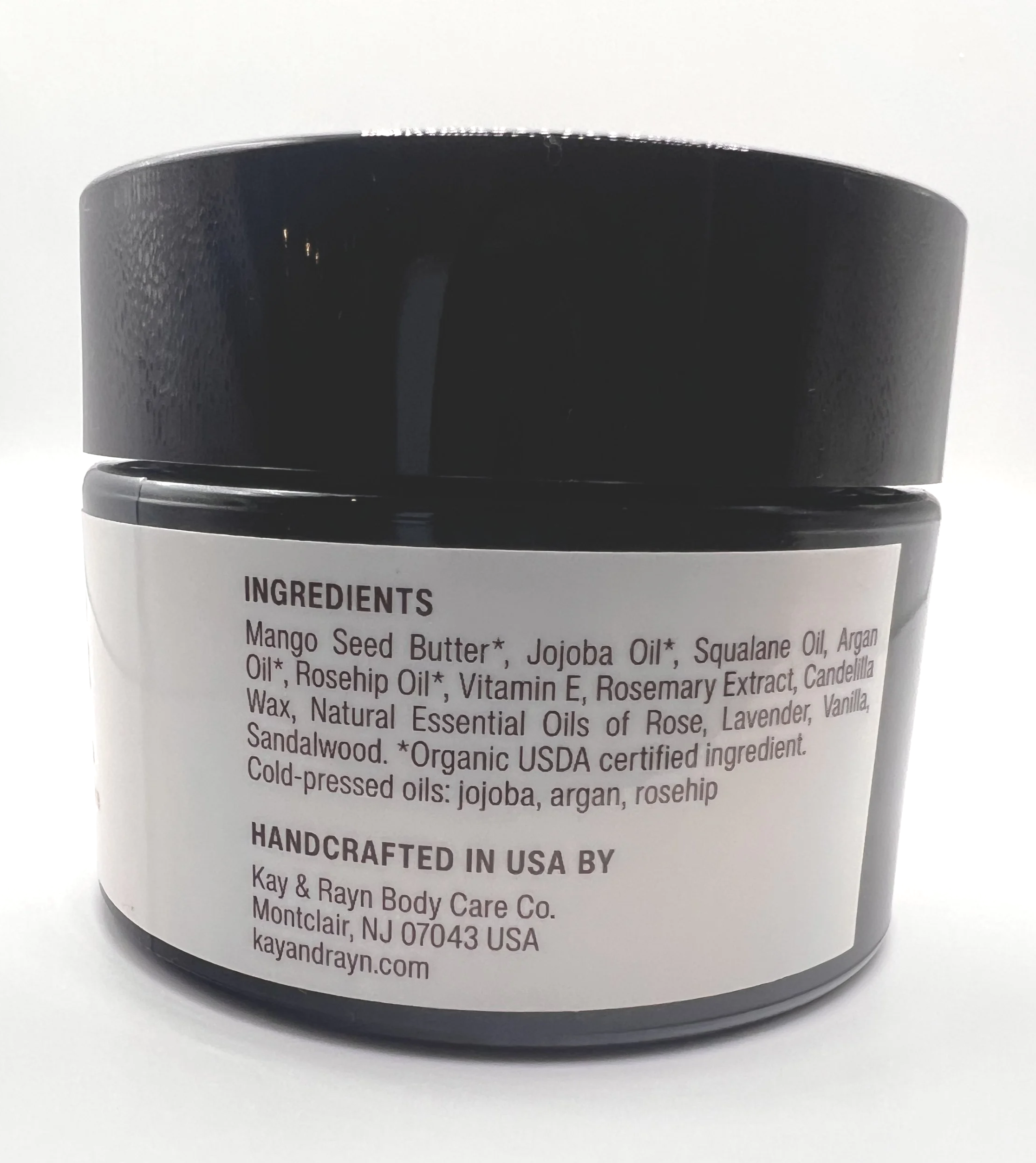 Organic Cold-Pressed Ingredients Body Butter