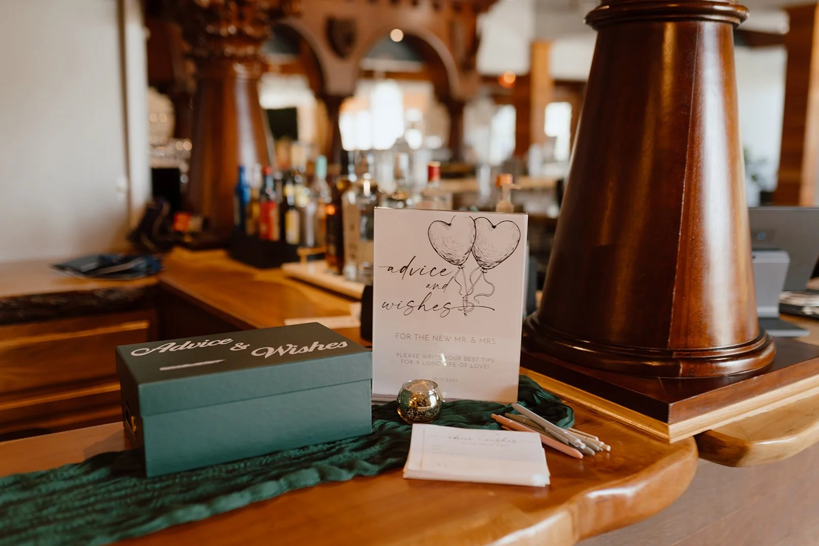 Advice and wishes at fall ohio wedding