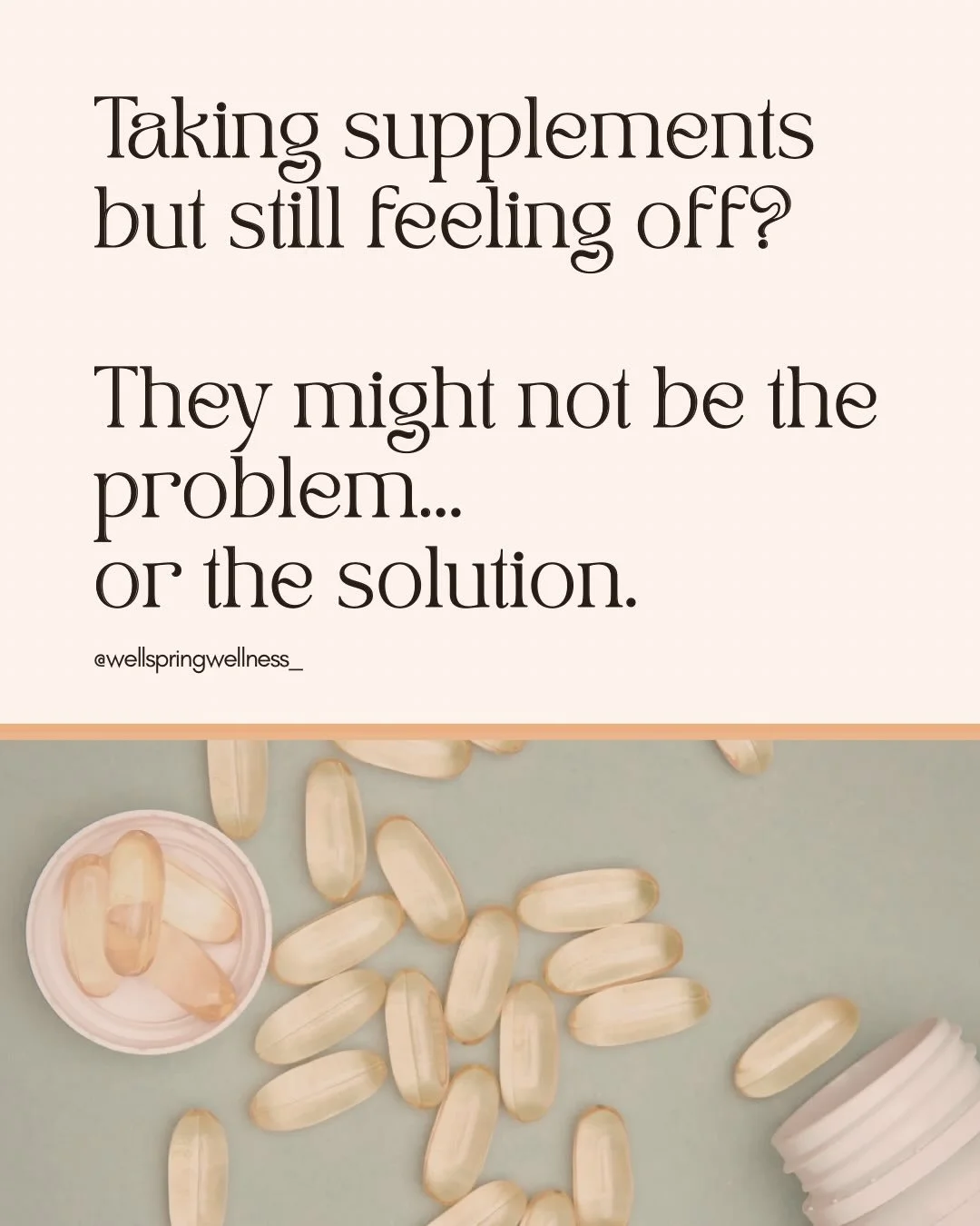 Can we talk about the supplement aisle for a second? 😅

Because I see it all the time &mdash; people spending hundreds of dollars on supplements, doing everything &ldquo;right,&rdquo; and still feeling exhausted, bloated, anxious, or wired at night.