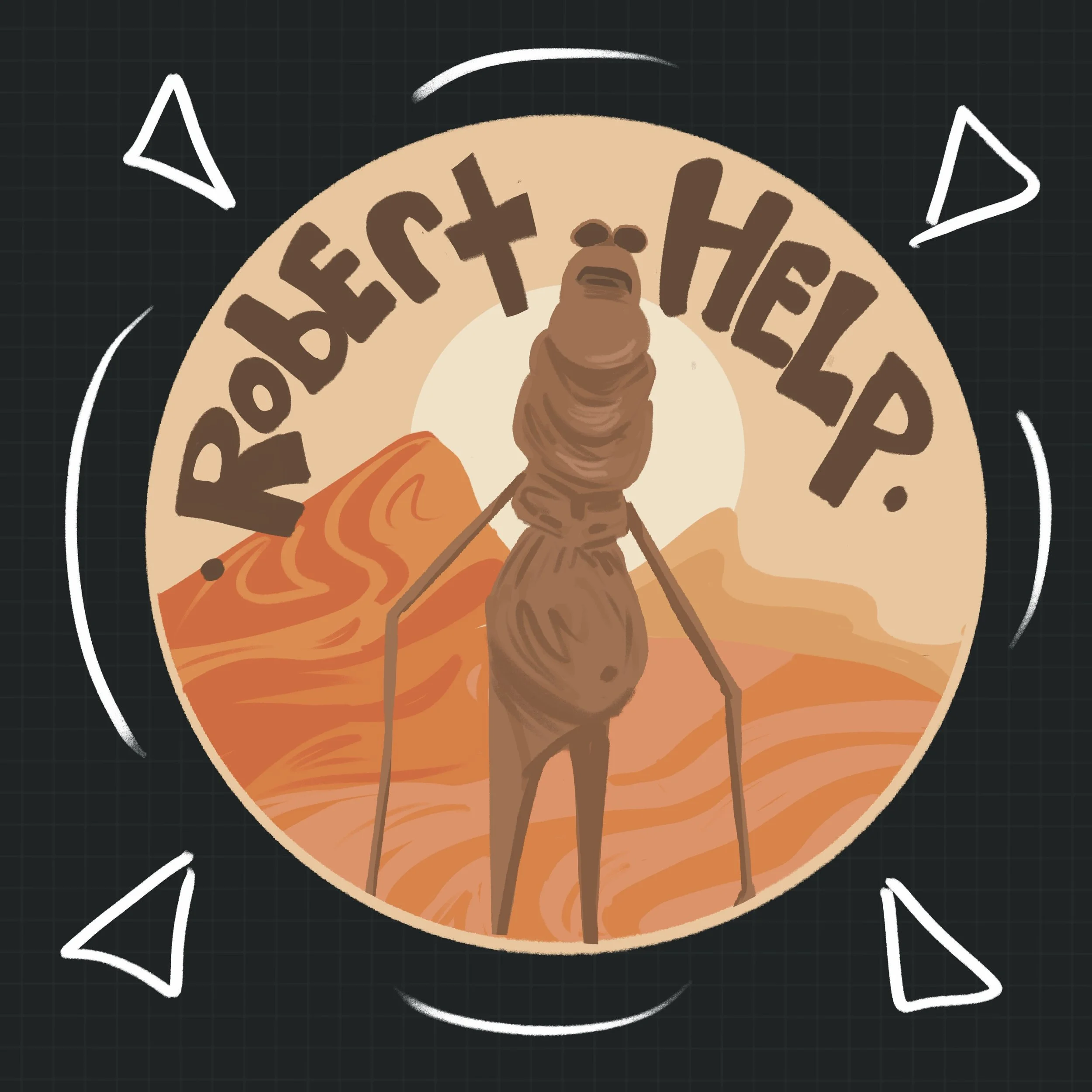 Robert Help Sticker