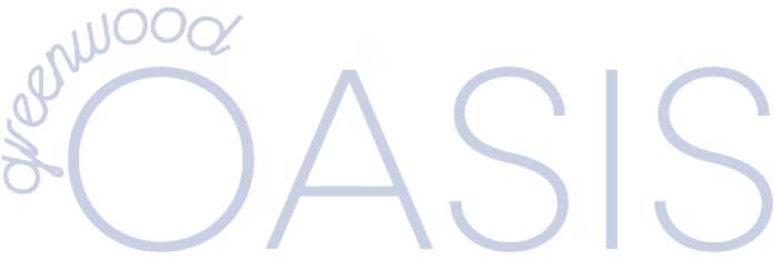 The word 'Oasis' with stylized text and the phrase 'Evergreen' partially visible at the top.
