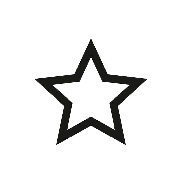 A black star-shaped cookie cutter on a black background.