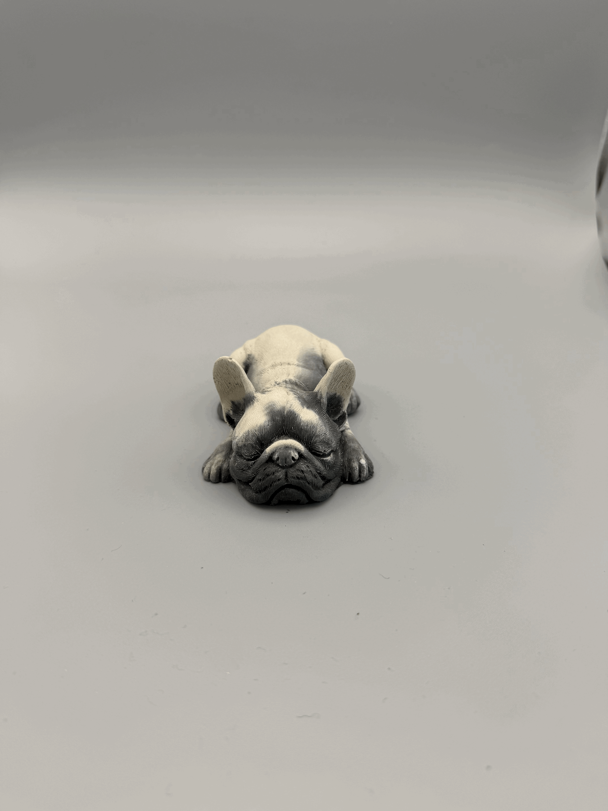 Charming Sleeping Bulldog Figurine