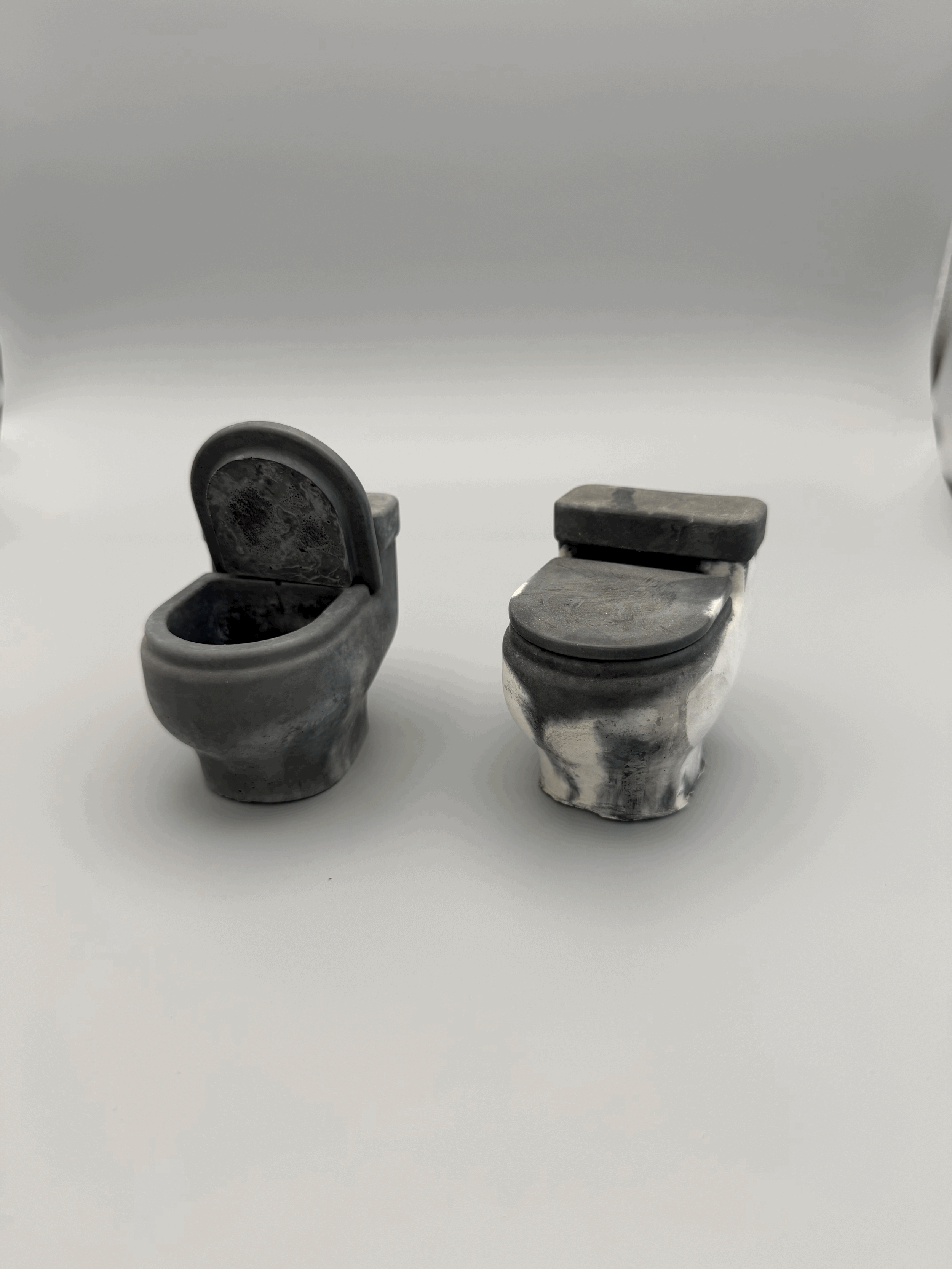 Miniature Toilet Sculptures Set
