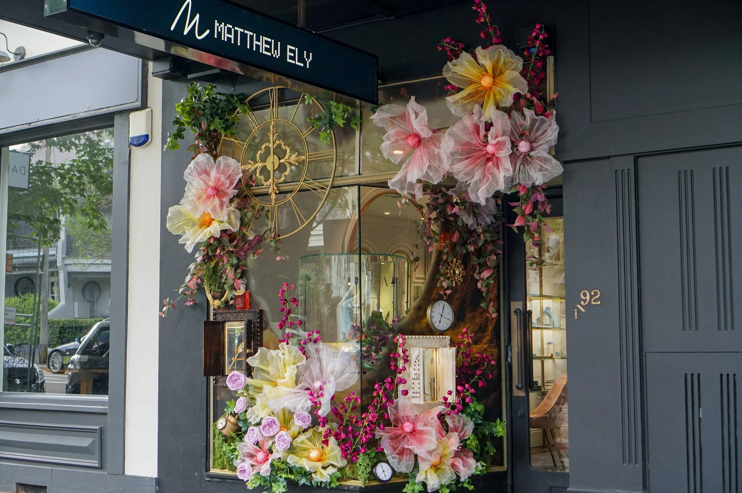 Luxury  jewellery retailer window display