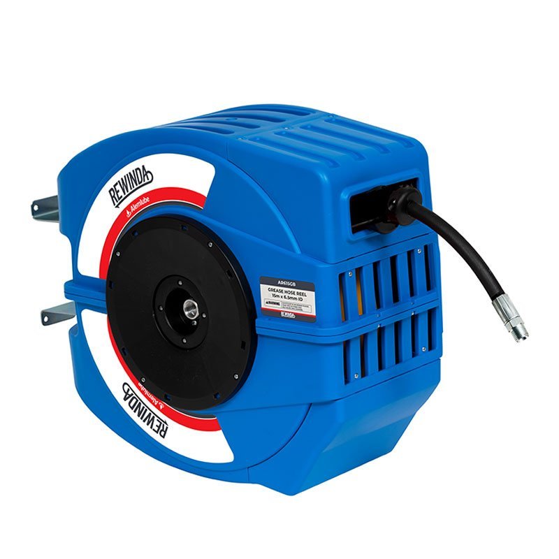 ALEMLUBE REWINDA GREASE HOSE REEL 15M X 6.3MM ID