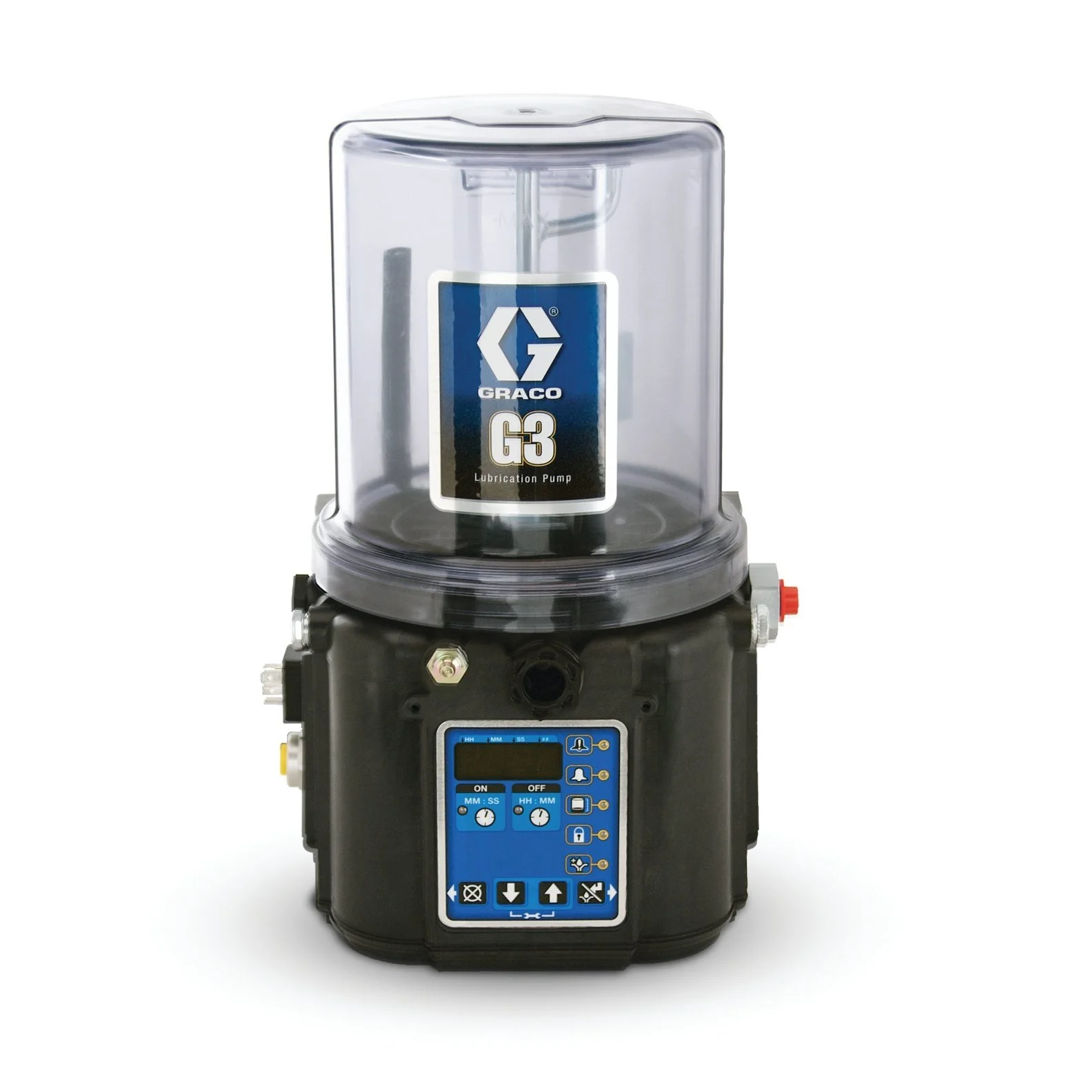 GRACO G3™ Pro Grease Lubrication Pump, 24 VDC, Low Level with Controller, Remote Manual Run, CPC