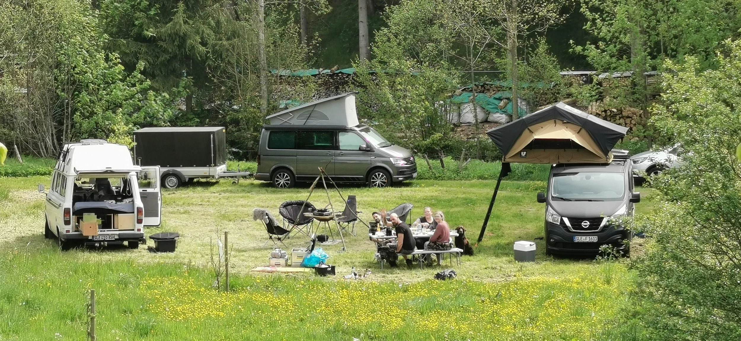 Campen mit Freunden Eisvogelwiese