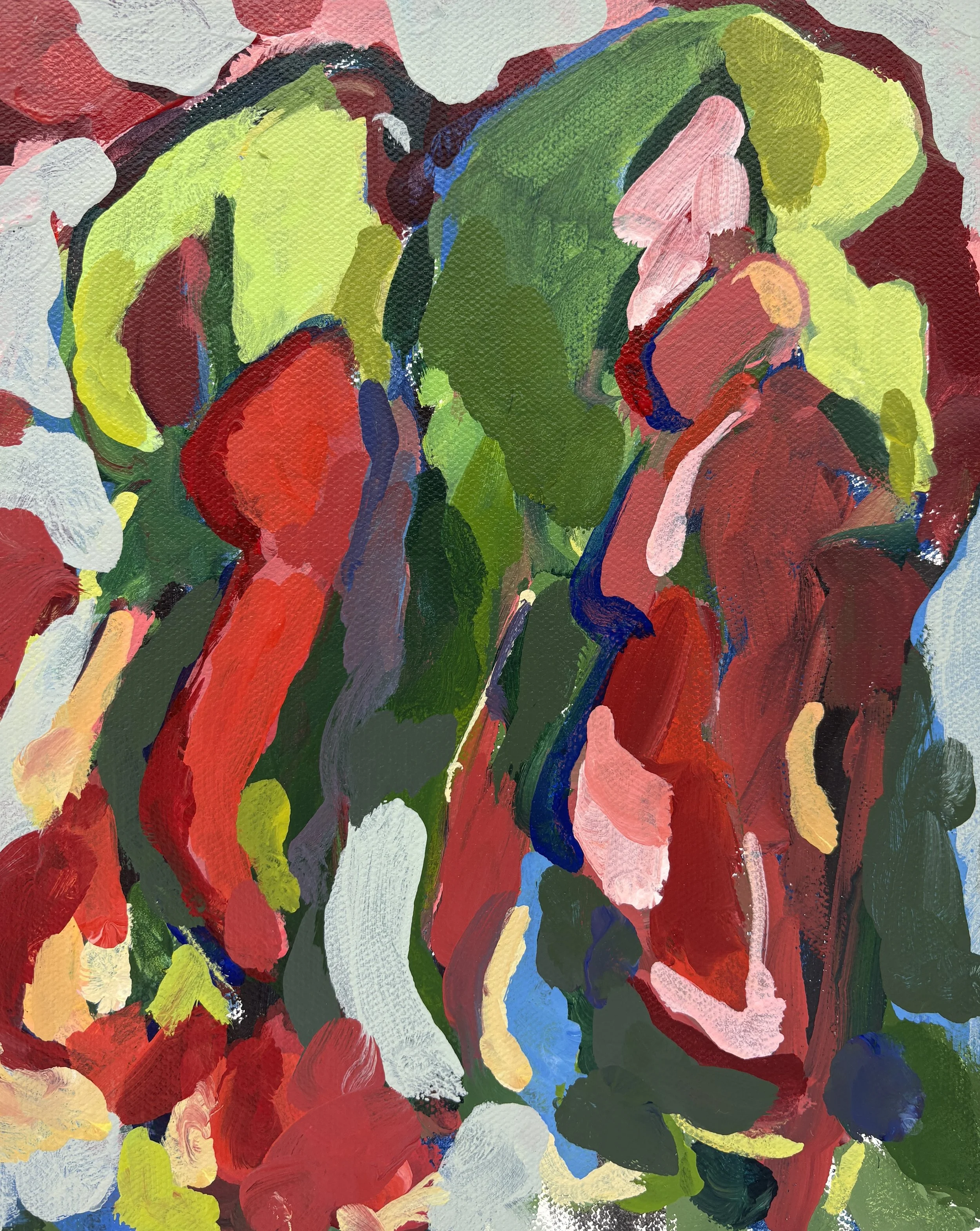 My Shadow Precedes Me, 2025
Acrylic on canvas
10” x 8” x .875”
