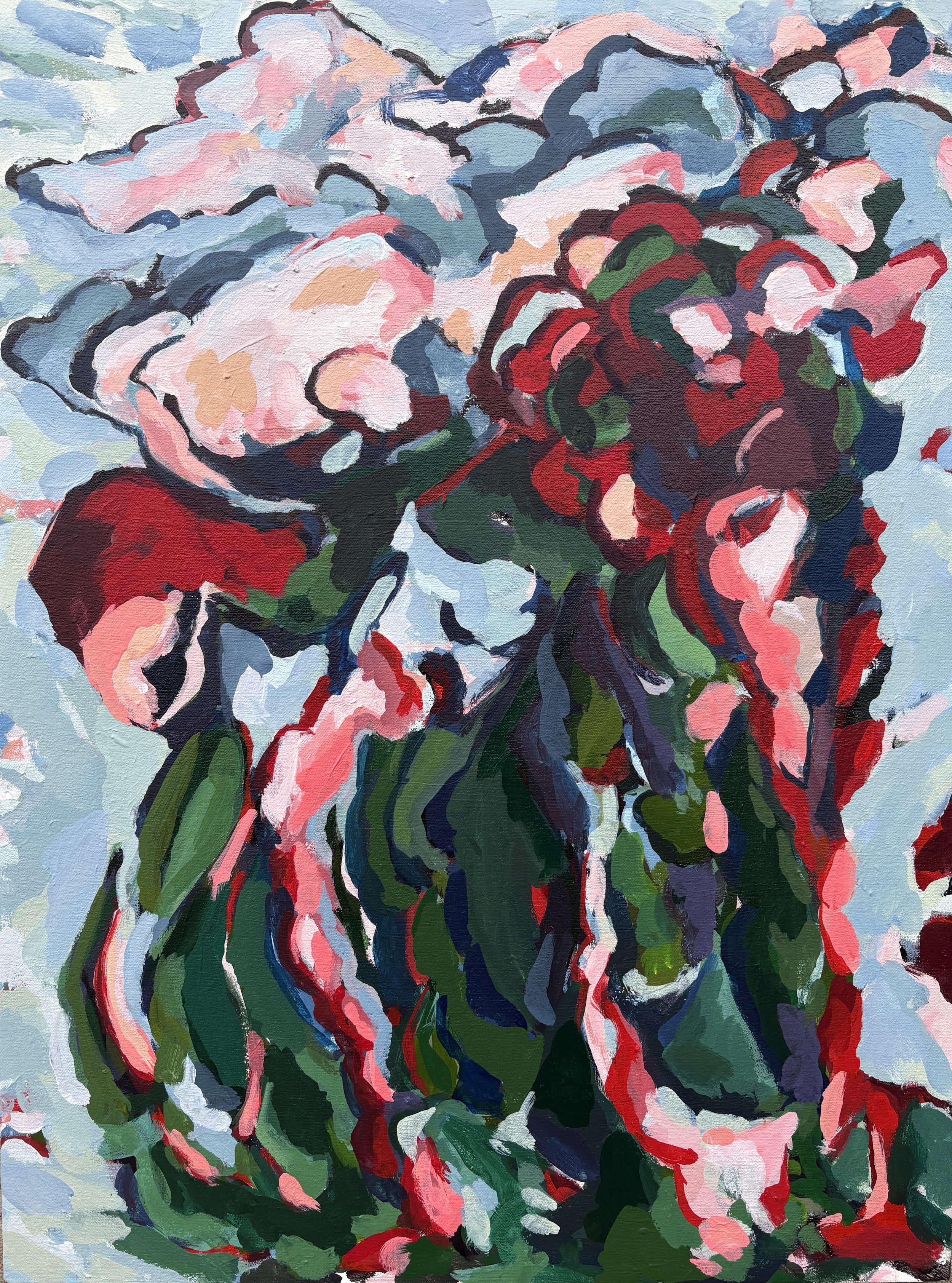 Seven, 2025, Acrylic on canvas, 24” x 18”