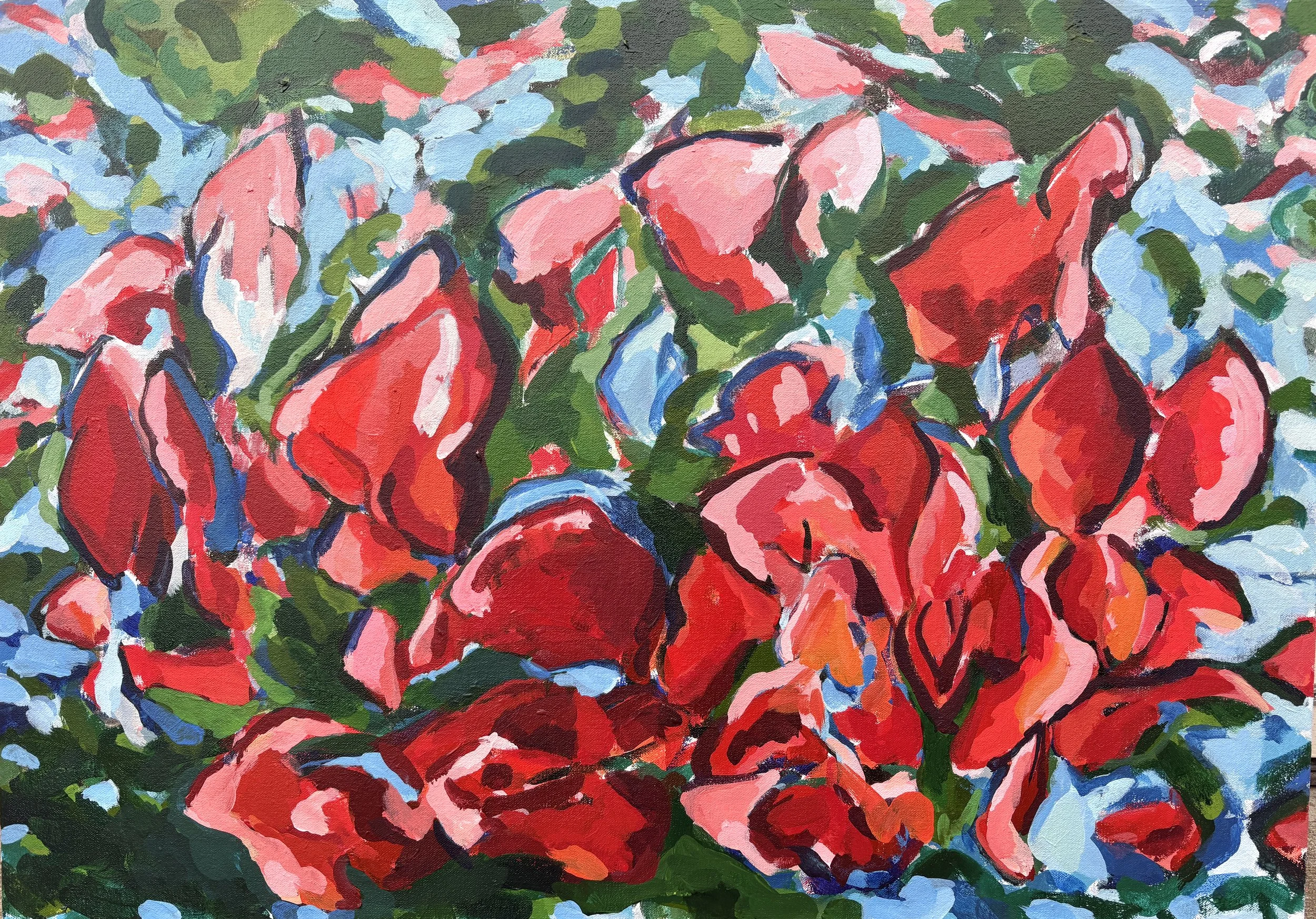 Supper, 2025, Acrylic on canvas, 27” x 19”