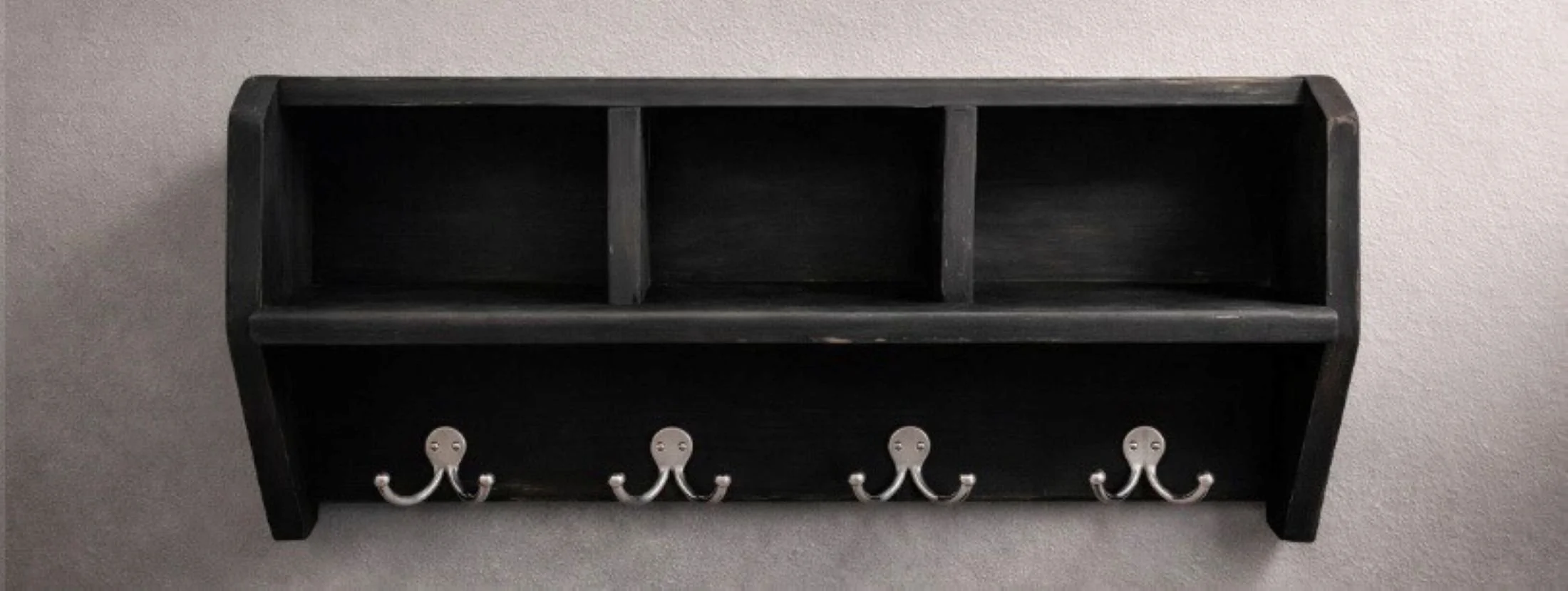 Primitive coat & hat rack