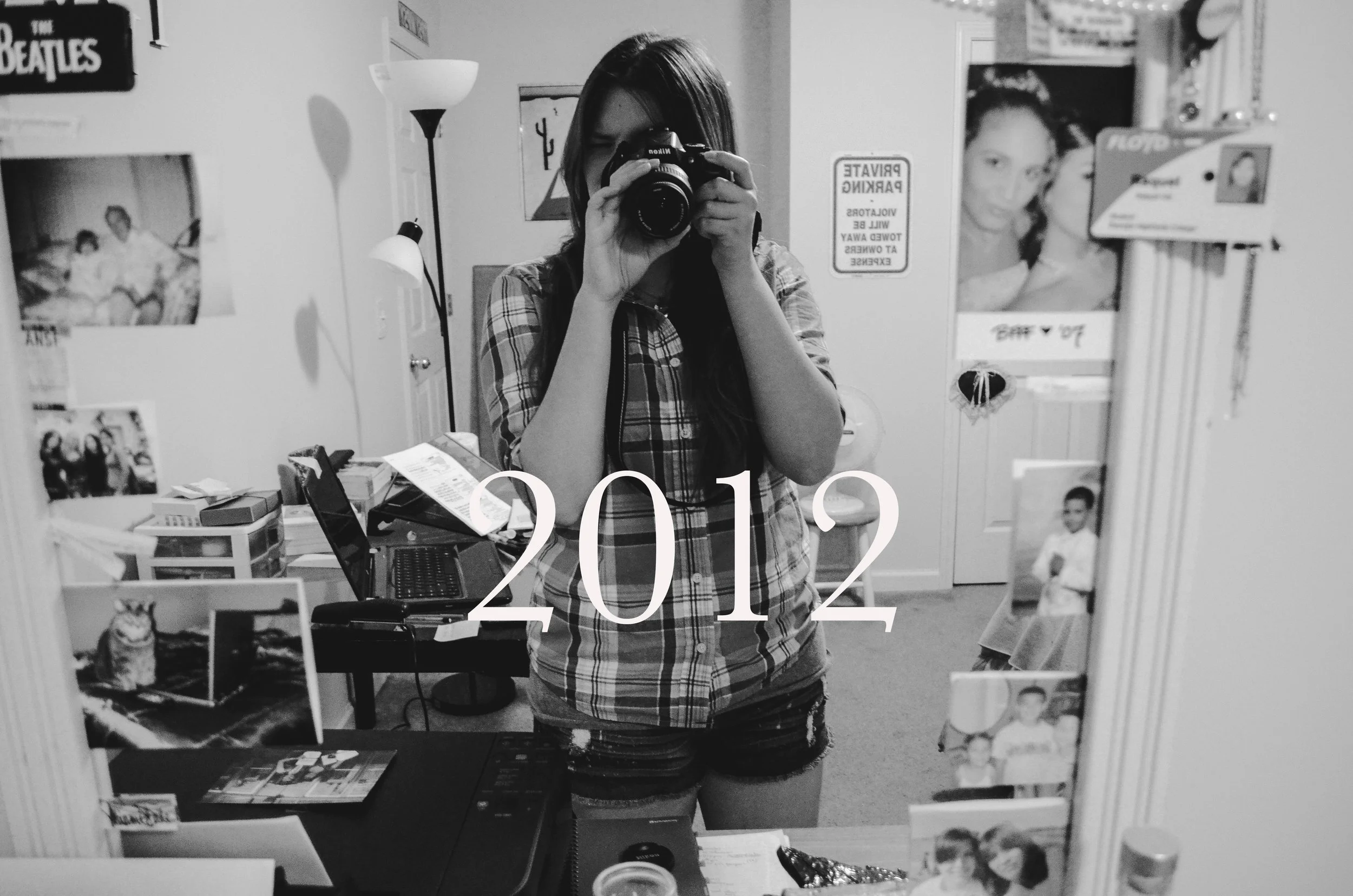 black and white image from 2012 girl with a camera by Raquel Zane Photography