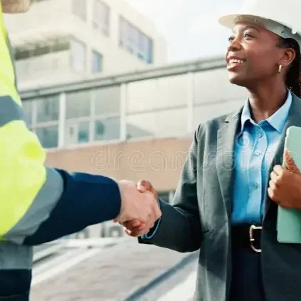 Facility services provider partnering with a commercial client on-site