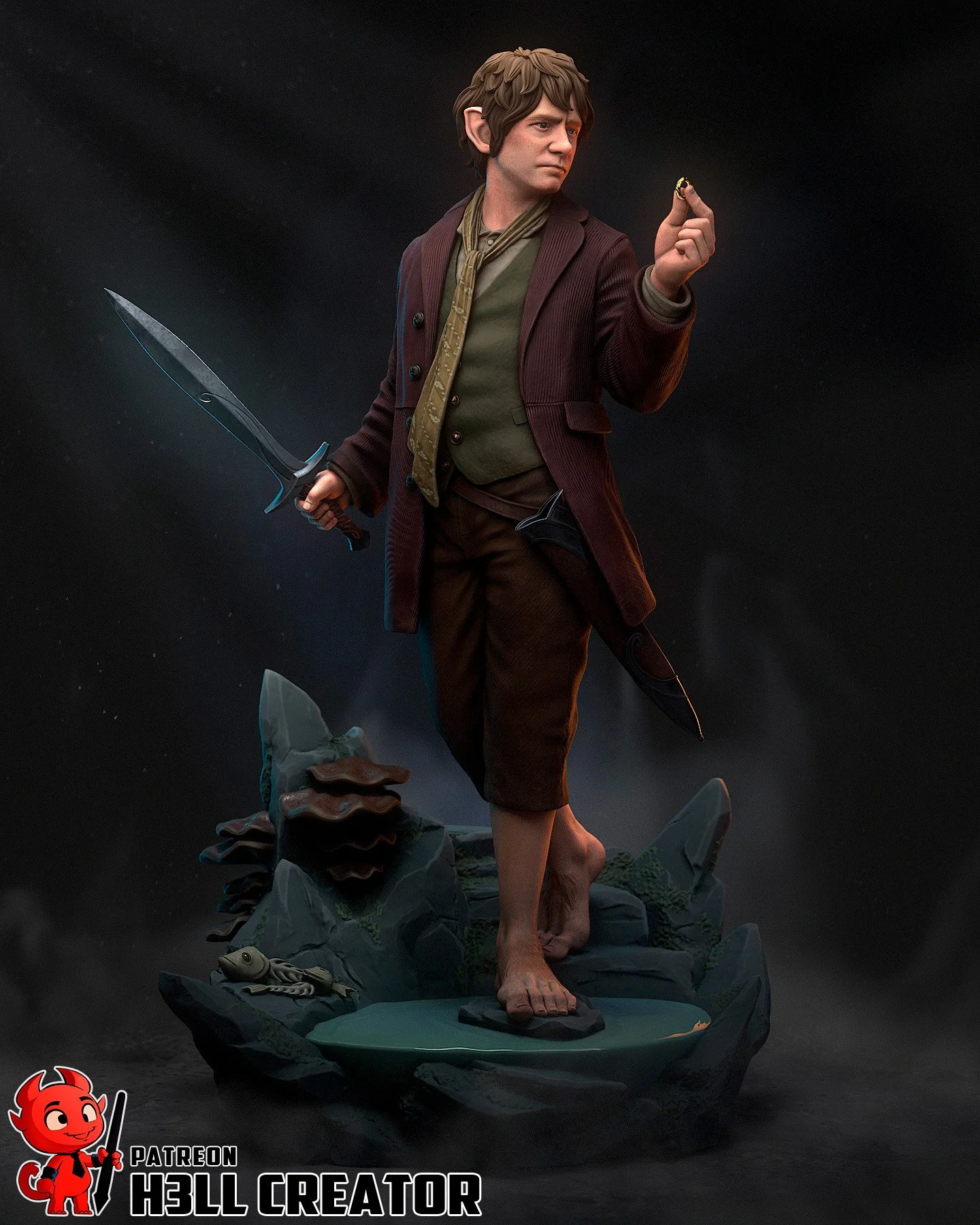 Bilbo Baggins  - The Hobbit - H3llcreator - 1:10 Scale