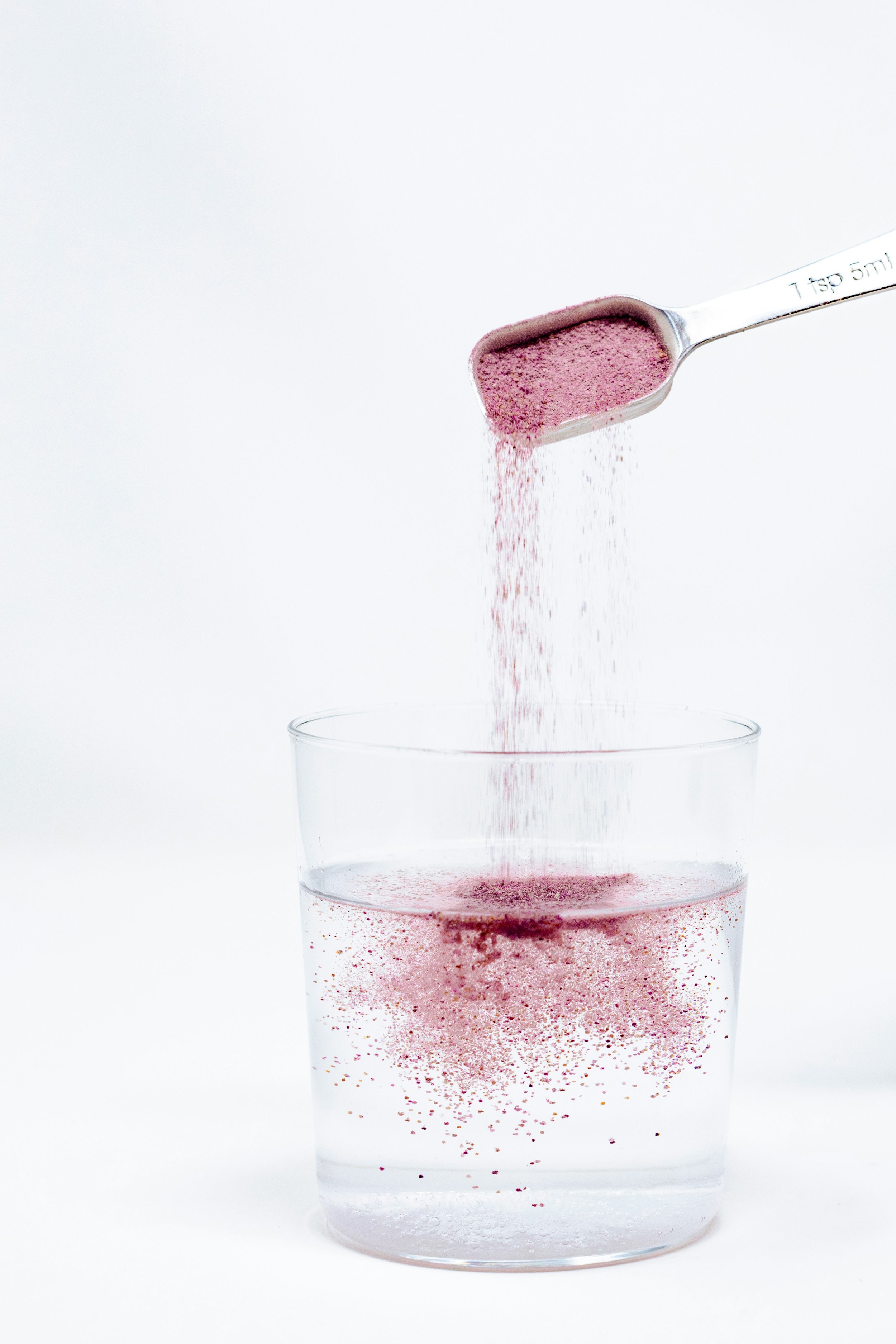 Pink powder supplement