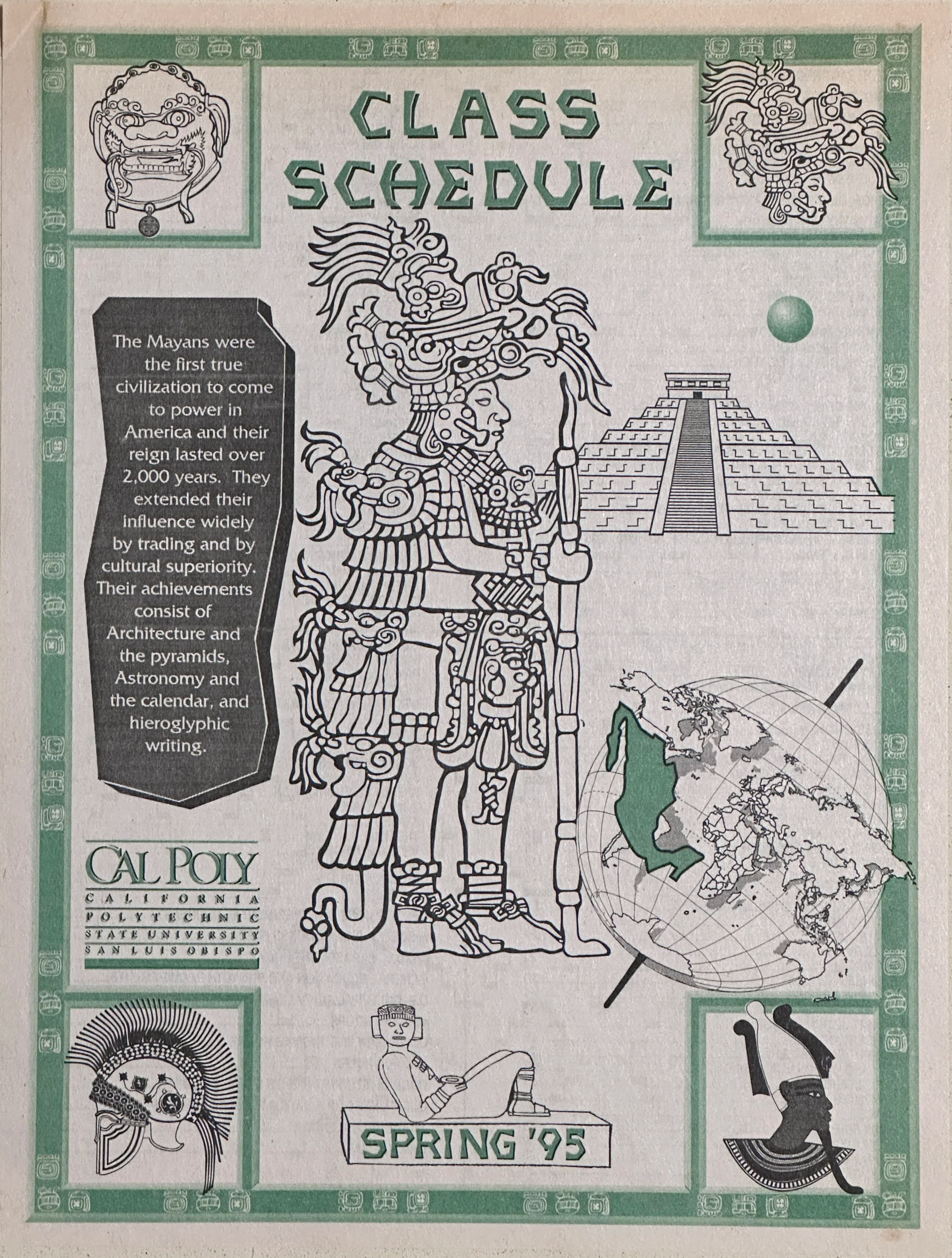 1995 Spring Class Schedule  Adobe Illustrator