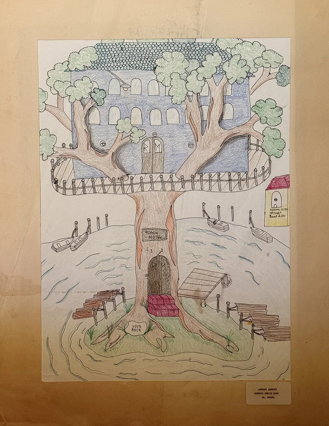 Roach Motel 1983 Crayons/Marker