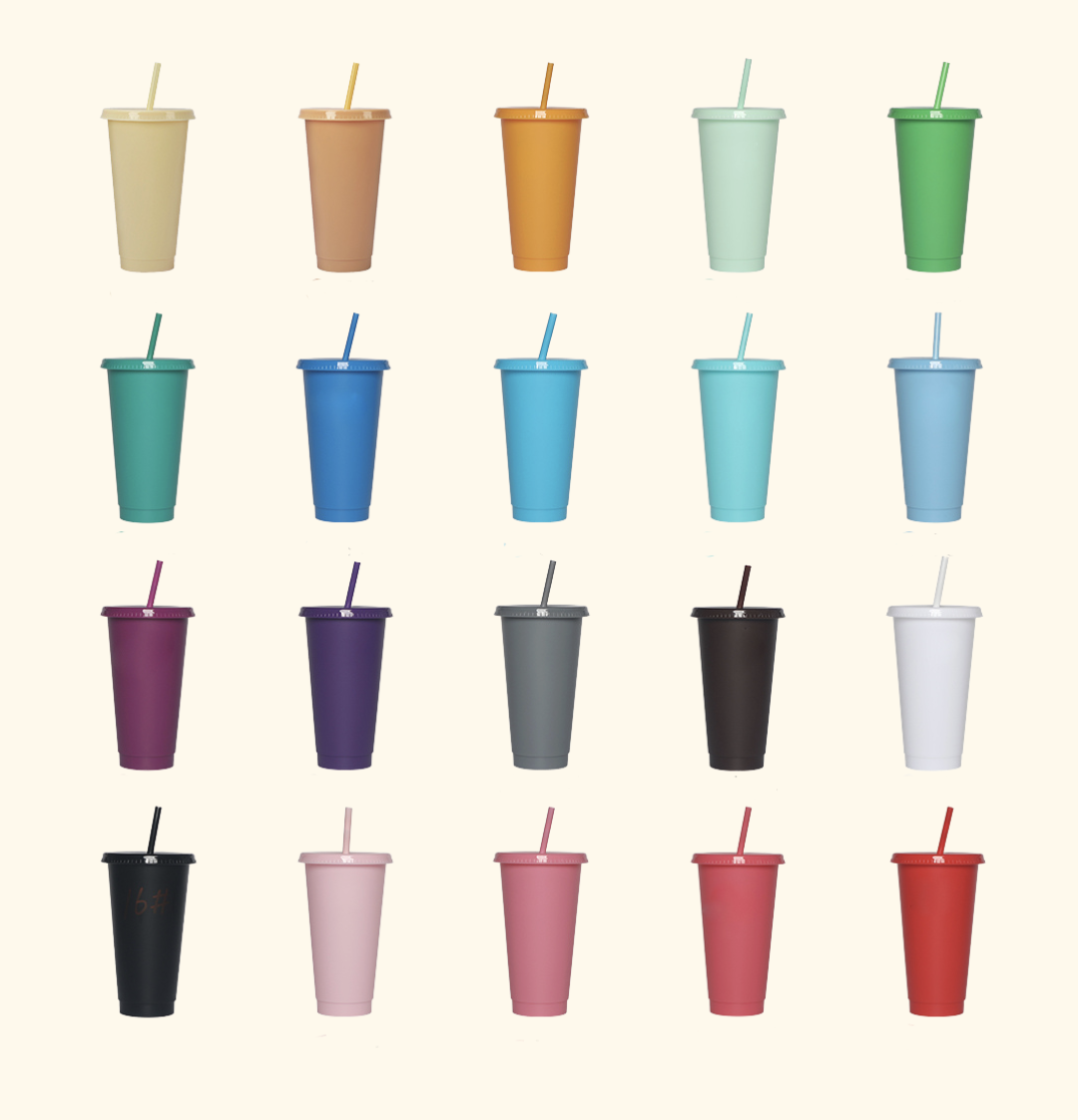 Personalised Reusable Plastic Tumbler