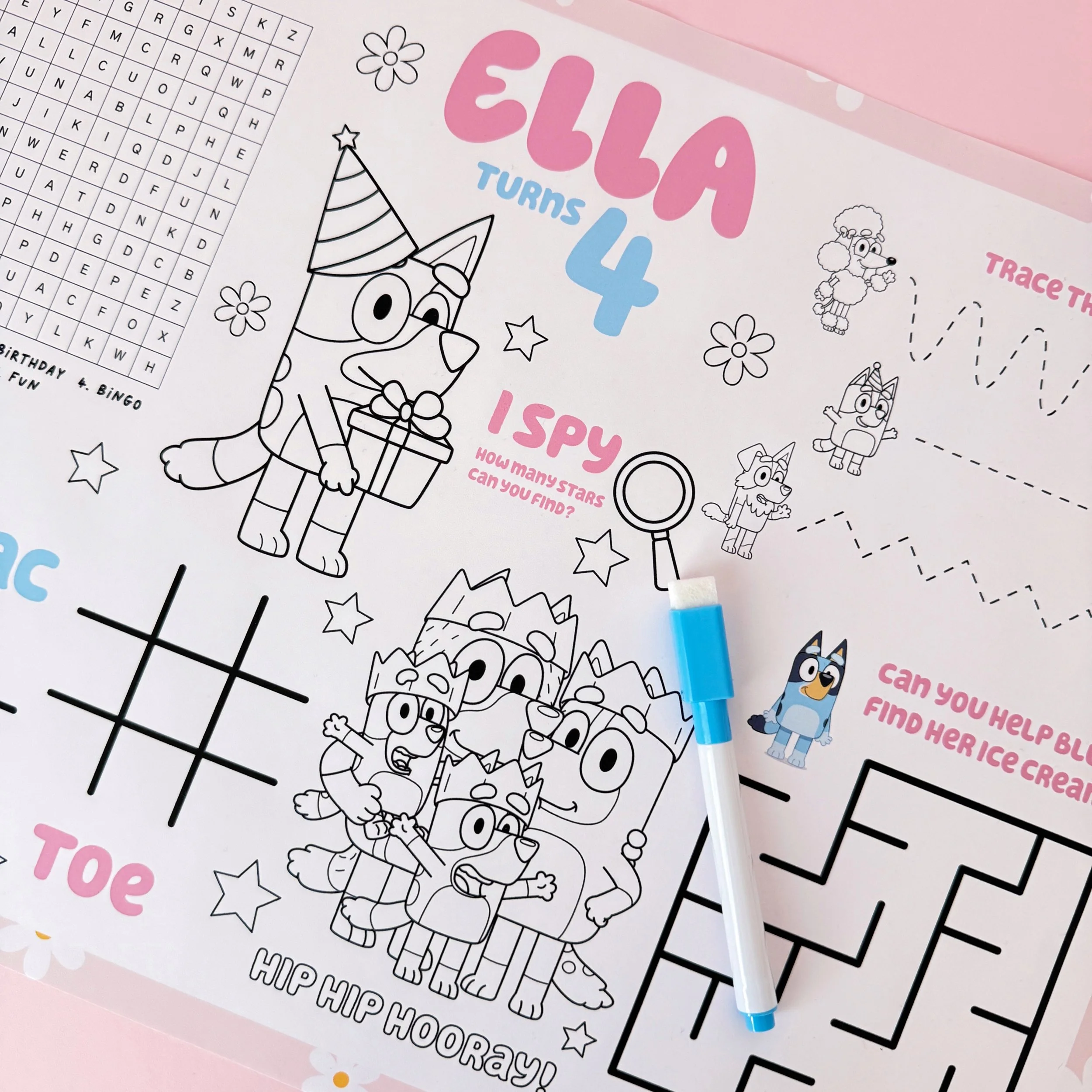 Personalised Activity Placemats