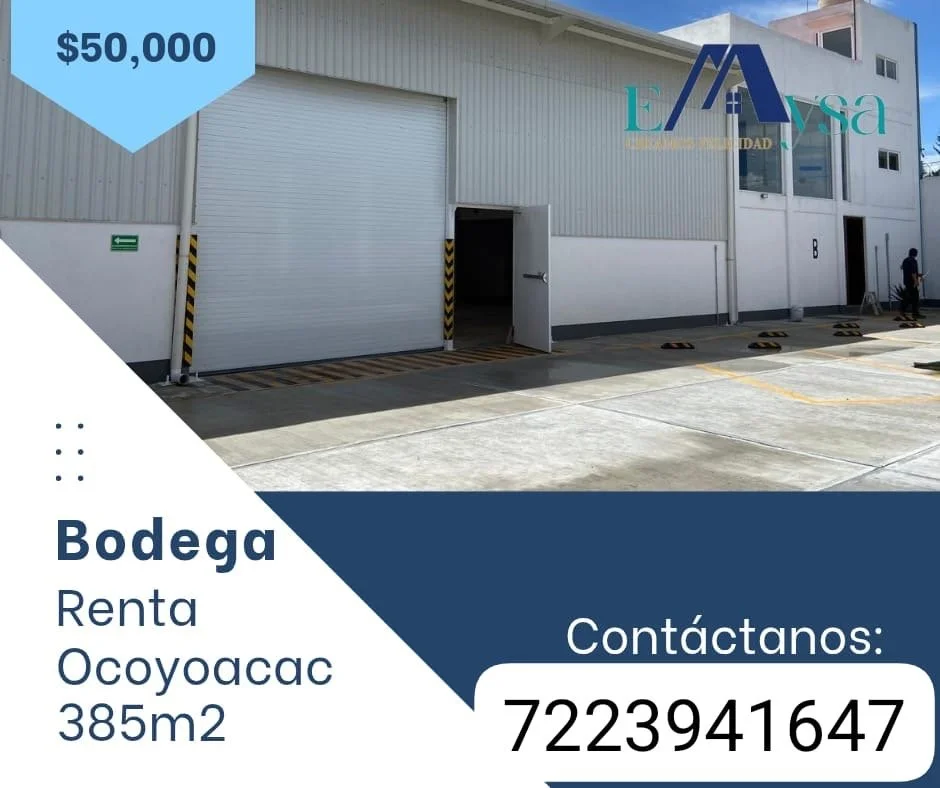 Bodega en Renta en Ocoyoacac