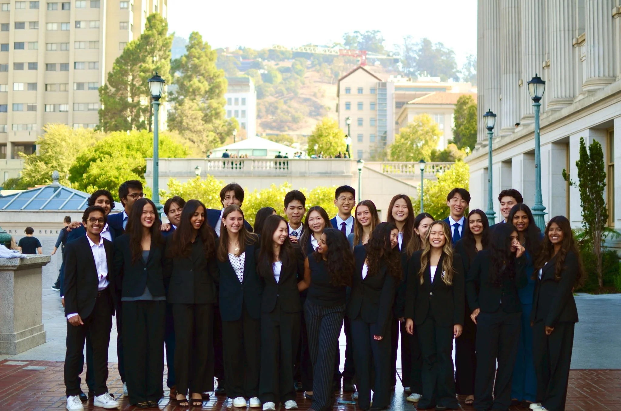 ASRB members standing in two rows and looking at each other.
