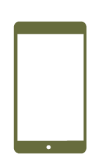 Cellphone icon for Digital Presence for Rooted Collective