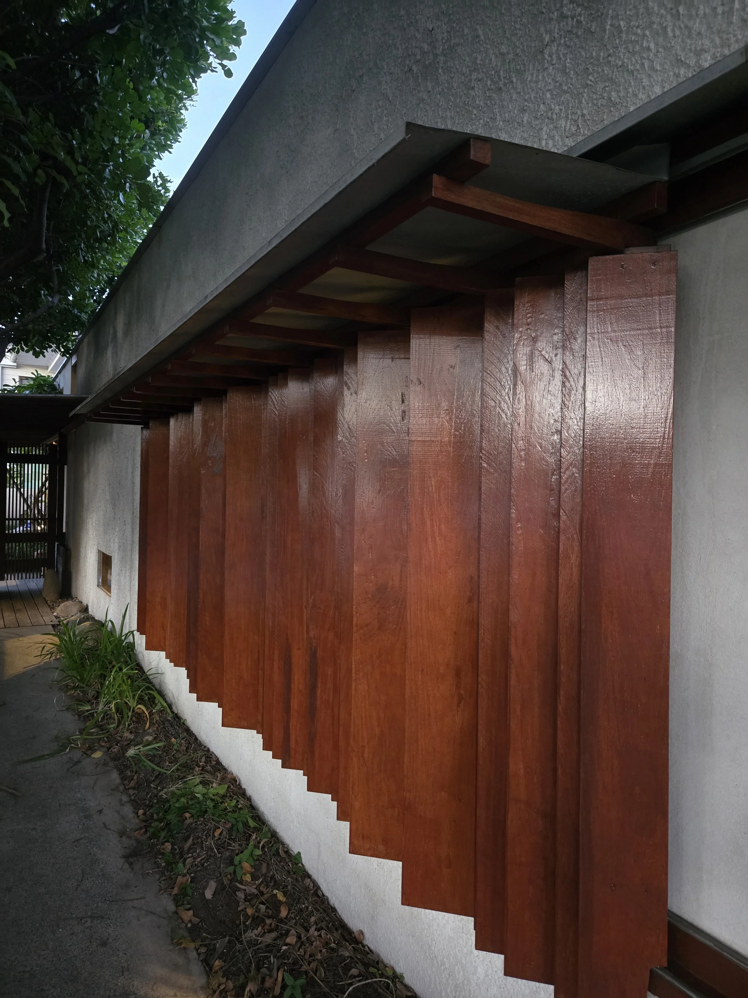 D House Brisbane timber panels