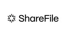ShareFile logo with black text and a graphic icon