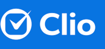 Clio logo with a checkmark inside a circle