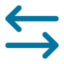 Two arrows pointing left and right.